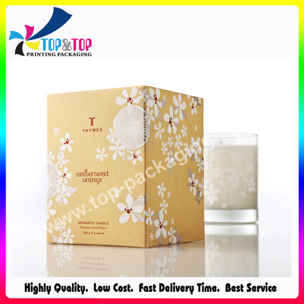 Wholesale Packaging Manufacturer Foldable Paper Gift Boxes for Candles