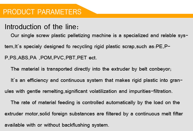 plastic pellets making machine