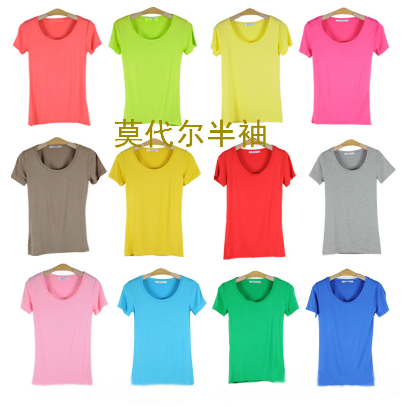 New Fashion Ladies Charming Refreshing Comfortable Modal Tshirt (TW-063)