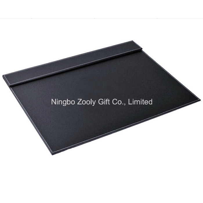 Quality PU Leather Desk Pad with Magnet Top Panel and Pen Slot