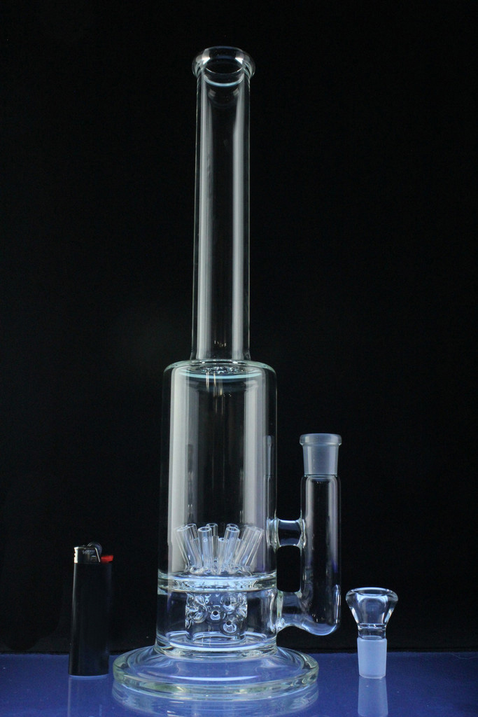 10 Sprinkler Barrel Perc Hookah Glass Smoking Water Pipe (ES-GB-578)