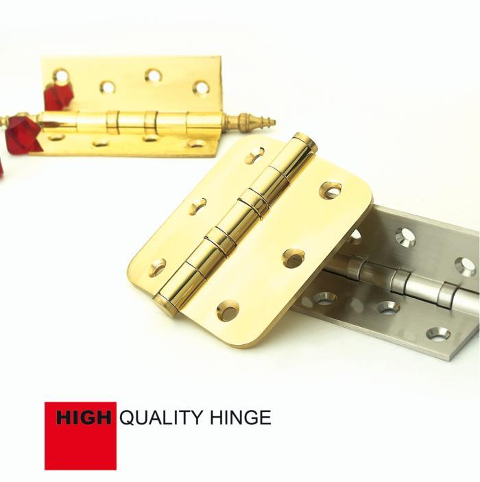 Brass Hinge Square Hinge 2 Ball Bearing Hinge Butt Hinge with Flat Head