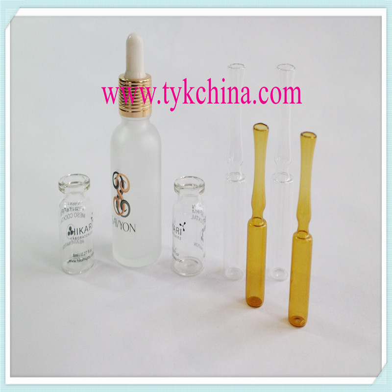 Clear and Amber Pharmaceutical Glass Vial Bottle by Neutral Glass Tube