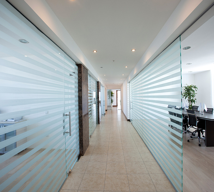 tampered office partition glass