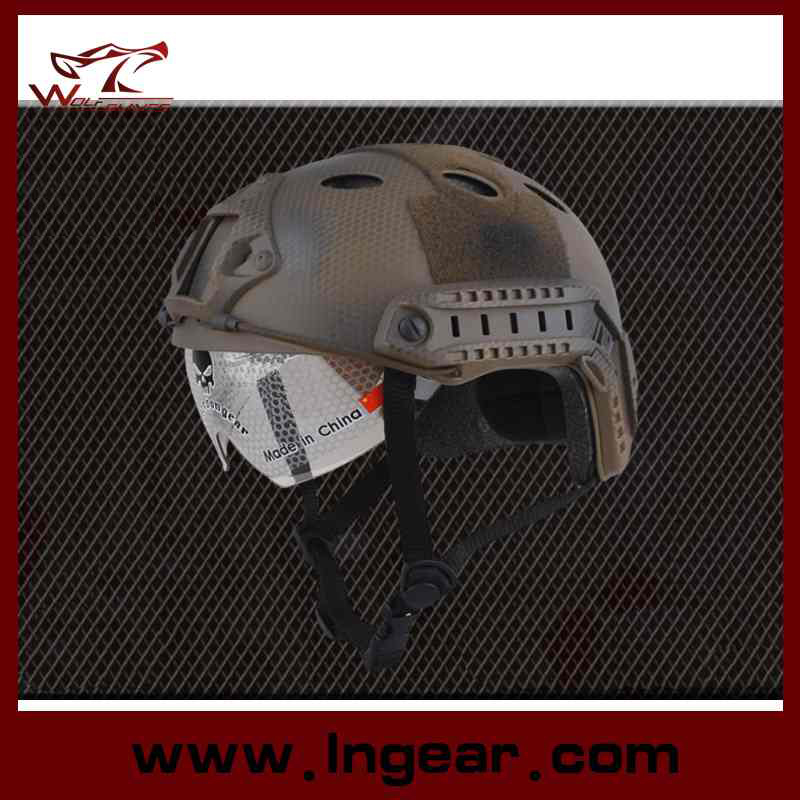 Tactical Equipment Pj Helmet Combat Military Helmet with Clear Visor