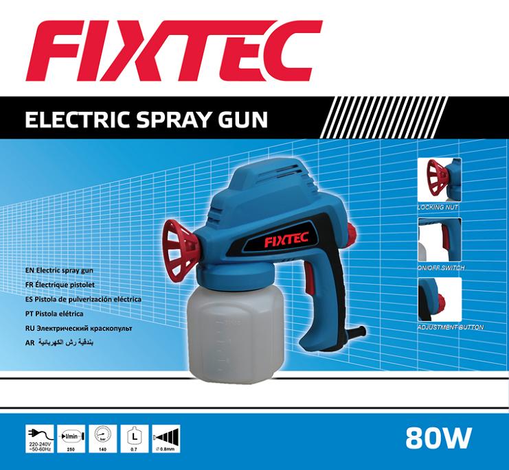 Fixtec Mini 80W Electric Spray Gun of Electric Spray Paint Gun