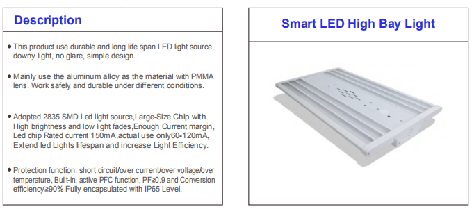 Battery Backup Linear High Bay Ligh