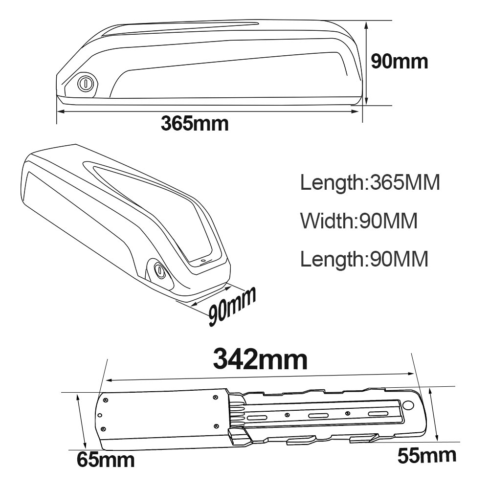 Electric Bike Lithium Battery 36v 15ah