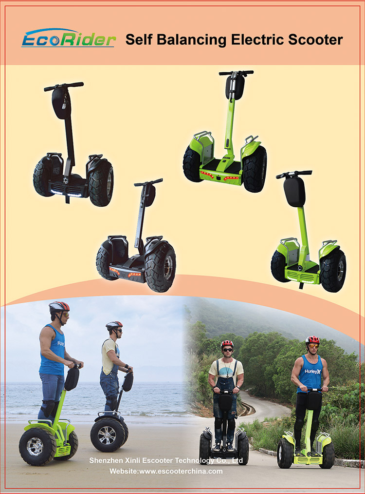 New Products 2016 E-Scooter off Road Electric Chariot Two Wheels Self Balancing Electric Golf Cart Scooter