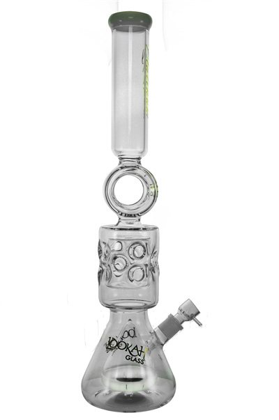 Donut Recycler Hookah Glass Smoking Water Pipe with Faberge Egg (ES-GB-460)