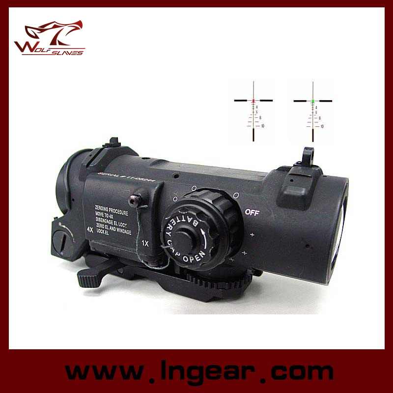 Tactical 1-4X Elcan Specterdr Type Red Green DOT Sight Scope