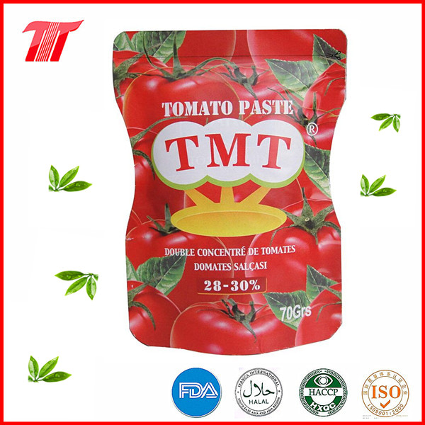 Healthy Organic 70g Sachet Tomato Paste of High Quality