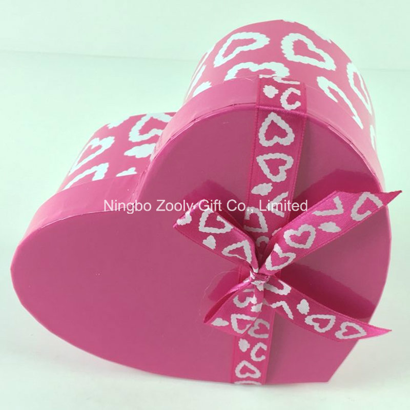Custom Printing Ribbon Hexagonal Heart-Shaped Rectangle Mixed Paper Gift Boxes Set
