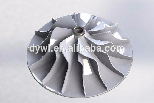 wanlong mould molds foundry investment casting cnc machining China turbine wheels vaccum casting alloy