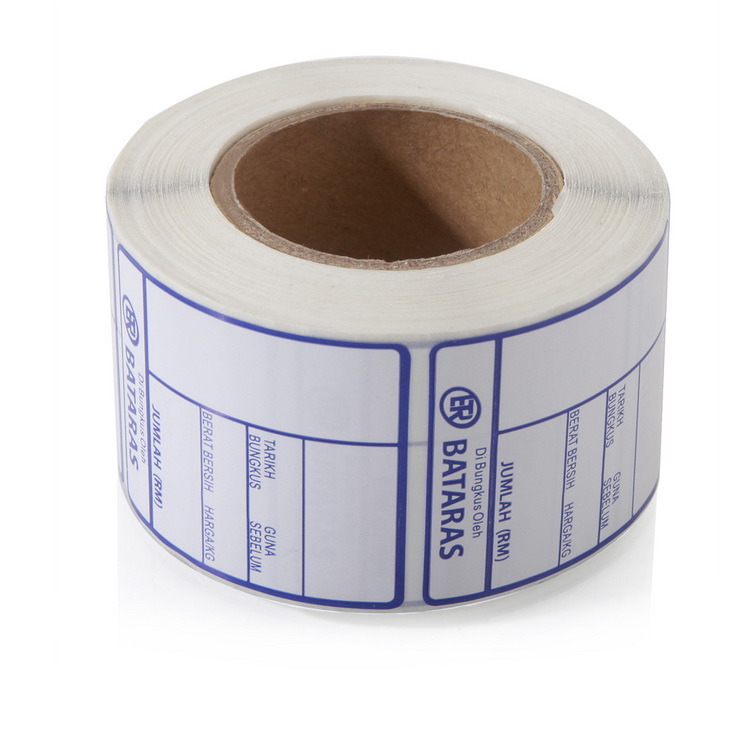 White Color Rolls Self Adhesive Label Paper