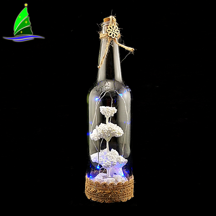 Botella de vino de cristal de la lámpara de la botella del LED LED Bottle Lamp Glass Wine Bottle