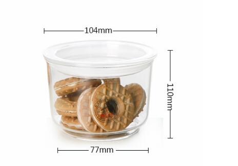 Manufacture Glass Jar Storage with Lid for Food