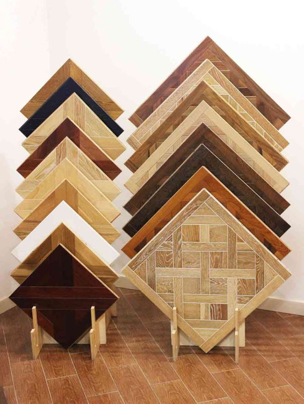 Oak Wood Mosaic Floors Floor Engineered Wooded Pattern Flooring