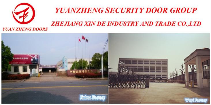 Yuanzheng Manufacturer Steel Double Doors