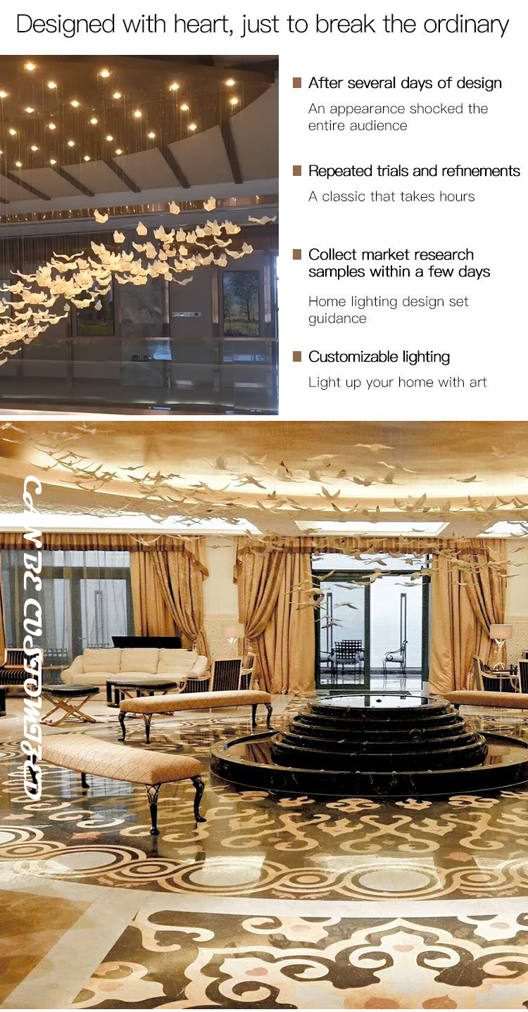 Stainless Steel Art LED Chandelier