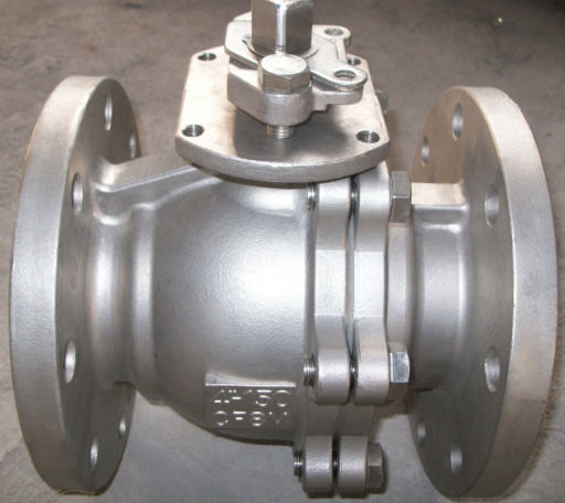 2 PC Flanged Ends Ball Valve with Stainless Steel
