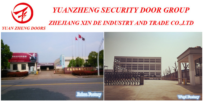 Single Wrought Iron Security Door in China Making