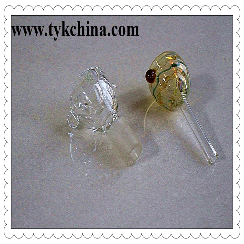 Clear Borosilicate Glass Skirted Cone Socket Adapter for Hookah