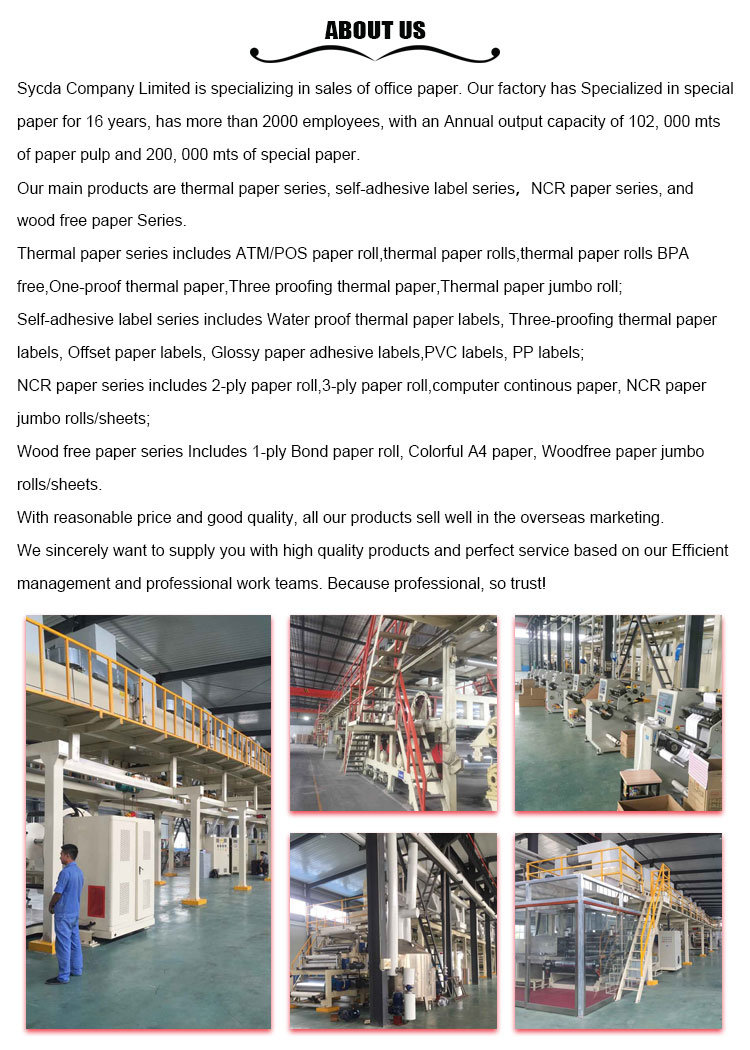 POS Printer Paper Sensitive Thermal Paper Roll