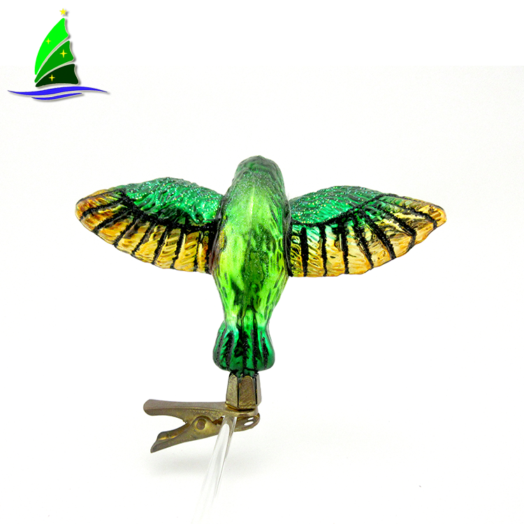 Ornamentos de vidro de beija-flor Hummingbird Glass Ornaments