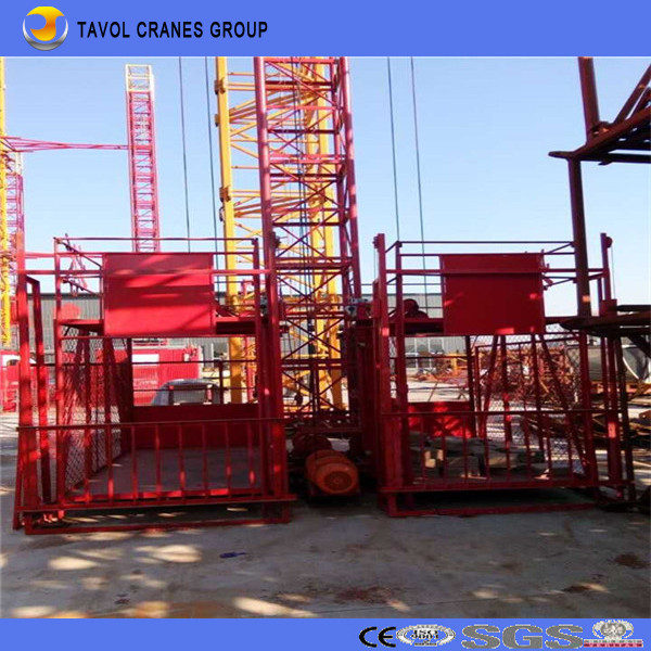 1ton Double Cage Construction Elevator