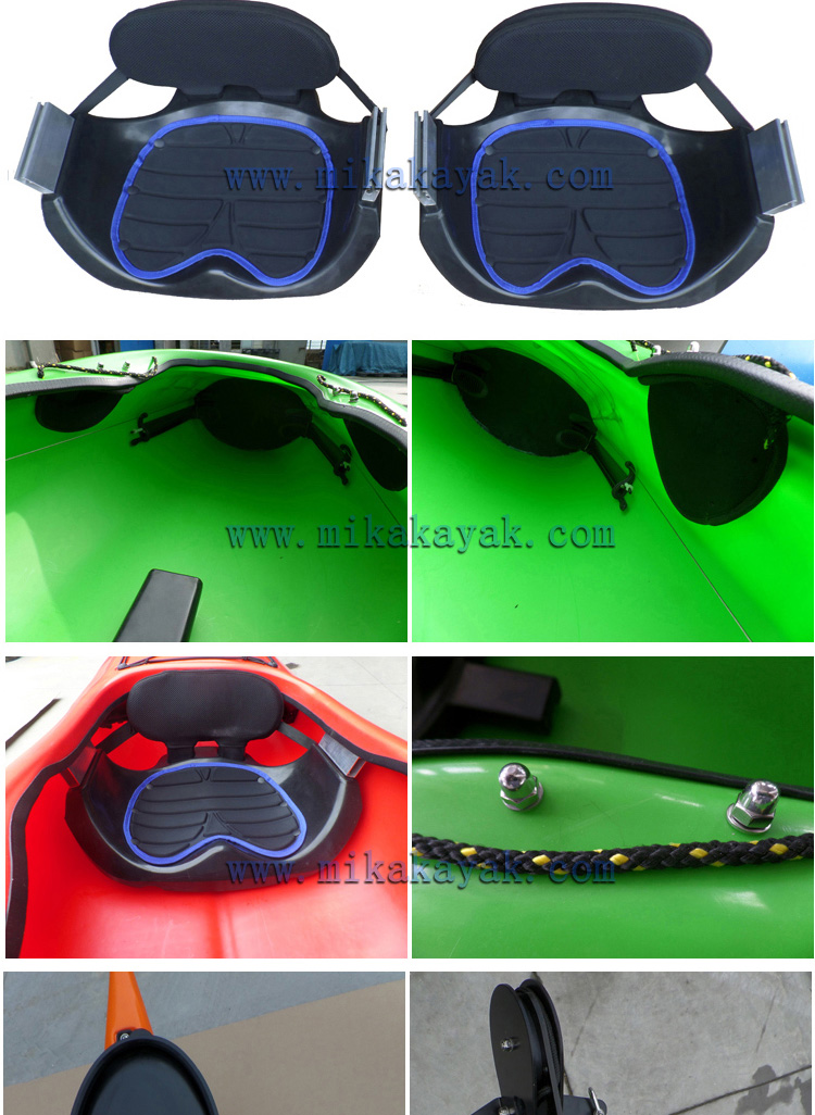 1 Person Plastic Ocean Sea Kayak with Pedals and Rudder