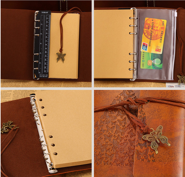 Delicate Top Quality Imitation Leather Handicraft Perfect Gift Journal, Diary, Notebook, Guestbook, Planer, Agenda with Strap