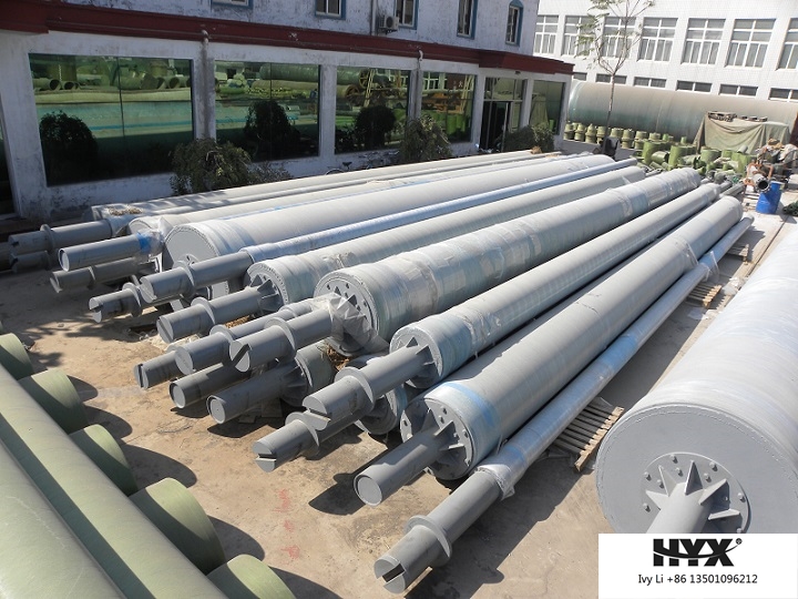 FRP Sand Filling Pipes Used at Beach Sea or River