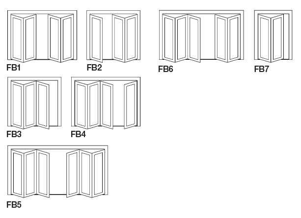 Patented Top Hanging System Aluminium Folding Door