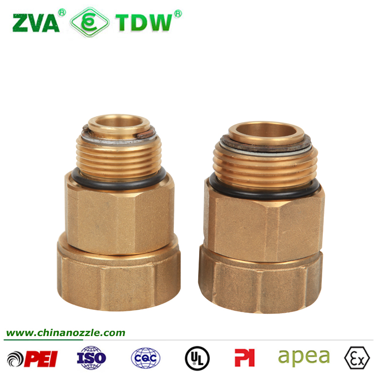 Brass Hose Swivel Connector with BSPT NPT 3/4
