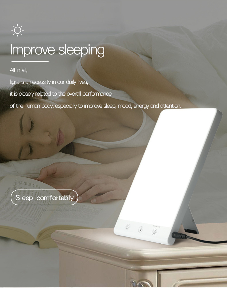 Lampe triste de luminothérapie portable compacte à LED