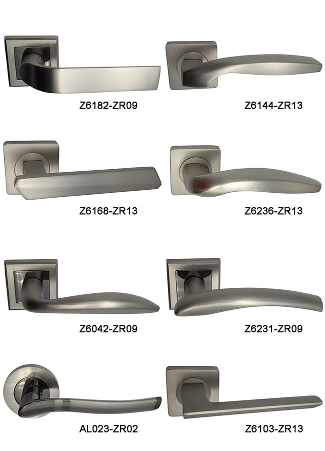 Sn Door Furniture Hardware Zinc Alloy   Lock Lever Handle (Z6331-ZR03)