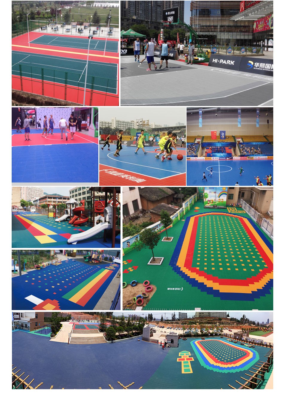 Enlio sports court tiles