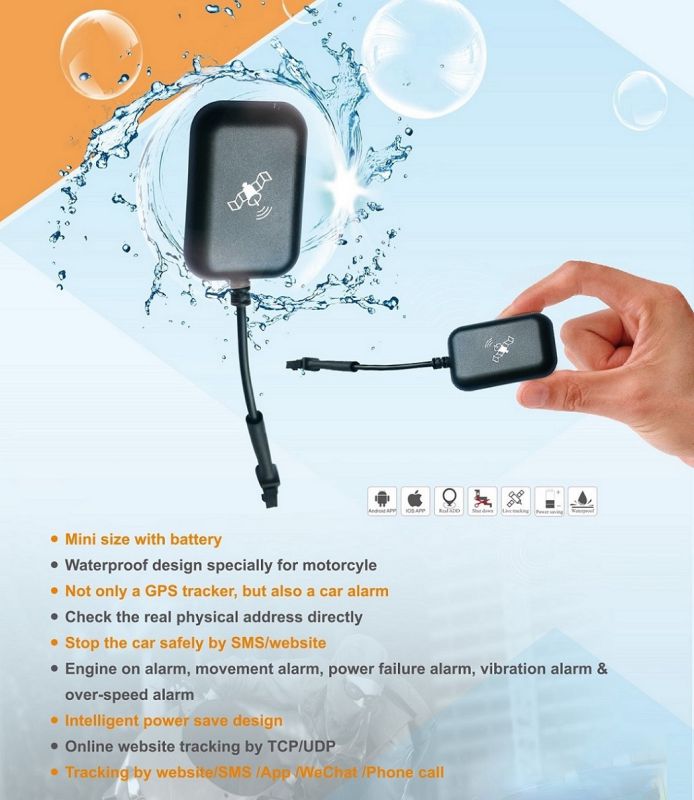Cheap Mini GPS Tracker with Battery, Memory, Shock Sensor (MT05-ER)