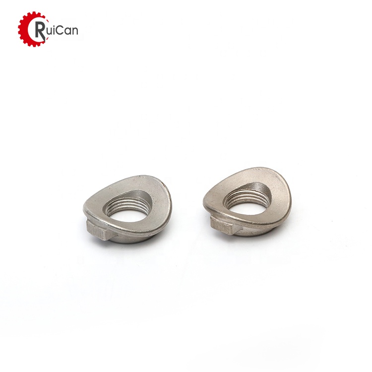 OEM customized custom stainless steel aluminum titanium process machinery parts nut with investment casting