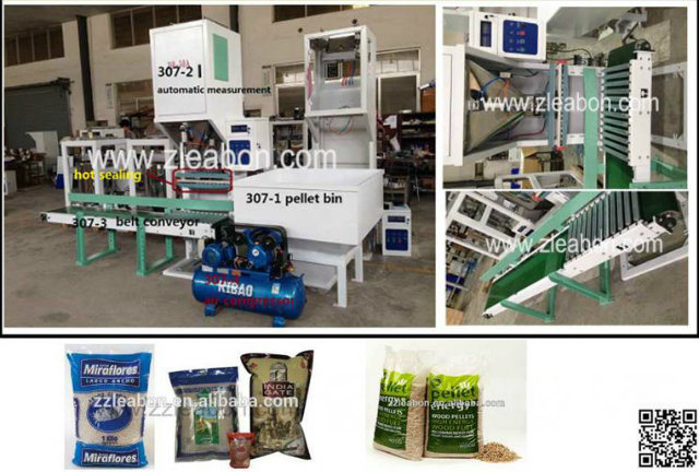 Leabon 25-50kg/Bag Sewing Type Rice/Wood Pellet Packing Machine