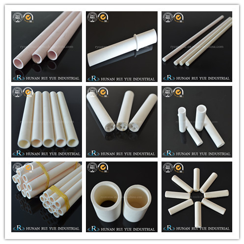 Aluminium Oxide Ceramic Tube 95% 99% Al2O3 for High Refractoriness Applications
