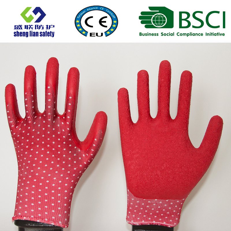 Latex Coated Garden Safety Work Gloves
