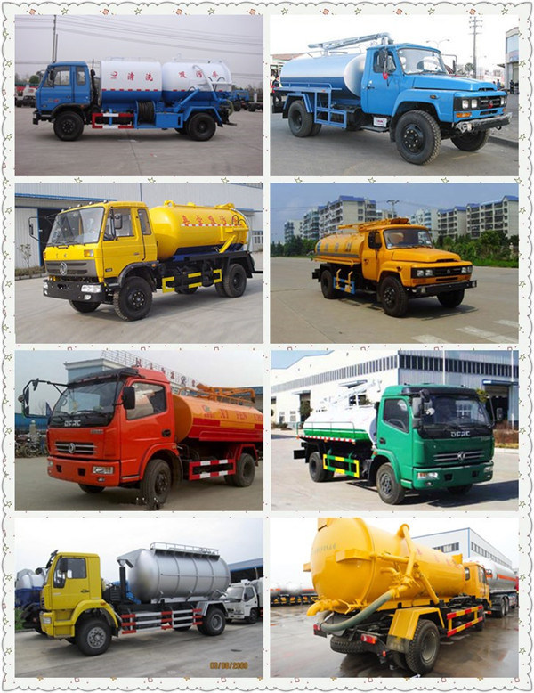 Factory 10 000 Waste Water Sewage Suction Bullet Truck