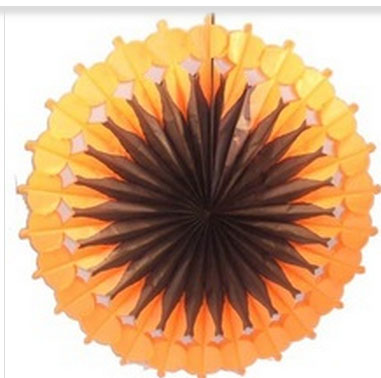 2015 New Design 21 Inch Honeycomb Tissue Paper Fan Turkey Decoration