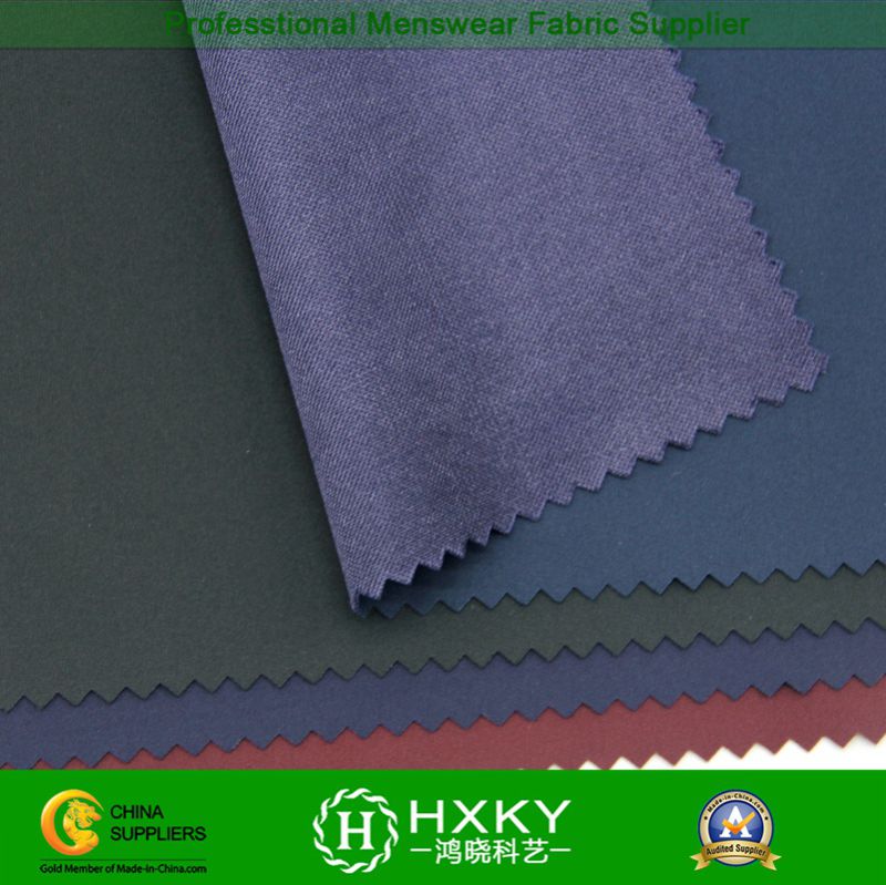 Compound Polyester Pongee Fabric with Shadow Checks for Casual Jacket