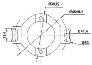 Ihc3806 Shaft Diameter6mm 600pr Hollow Shaft Rotary Incremental Encoder