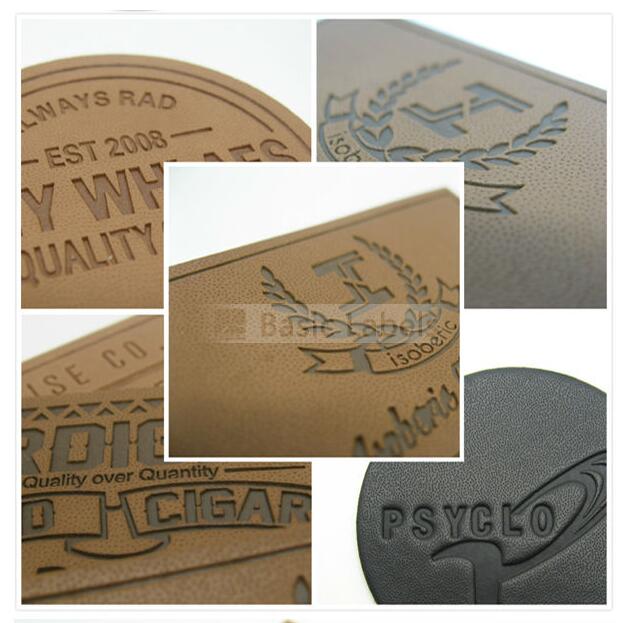 Leather Patch - Garment Accessory Custom Private Brand Name Logo Jeans Leather Label Patch