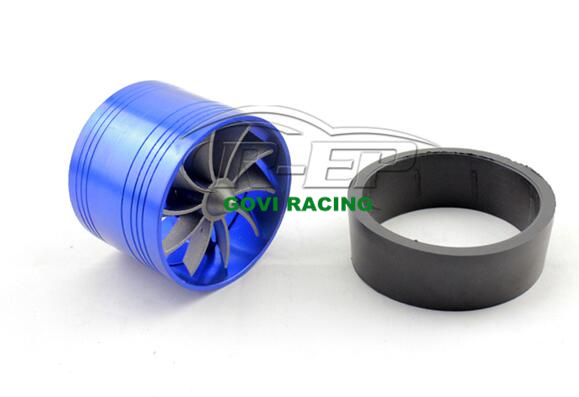 Universal Blue 63mm Turbo Fan Turbocharger Supercharger for Intake Kits