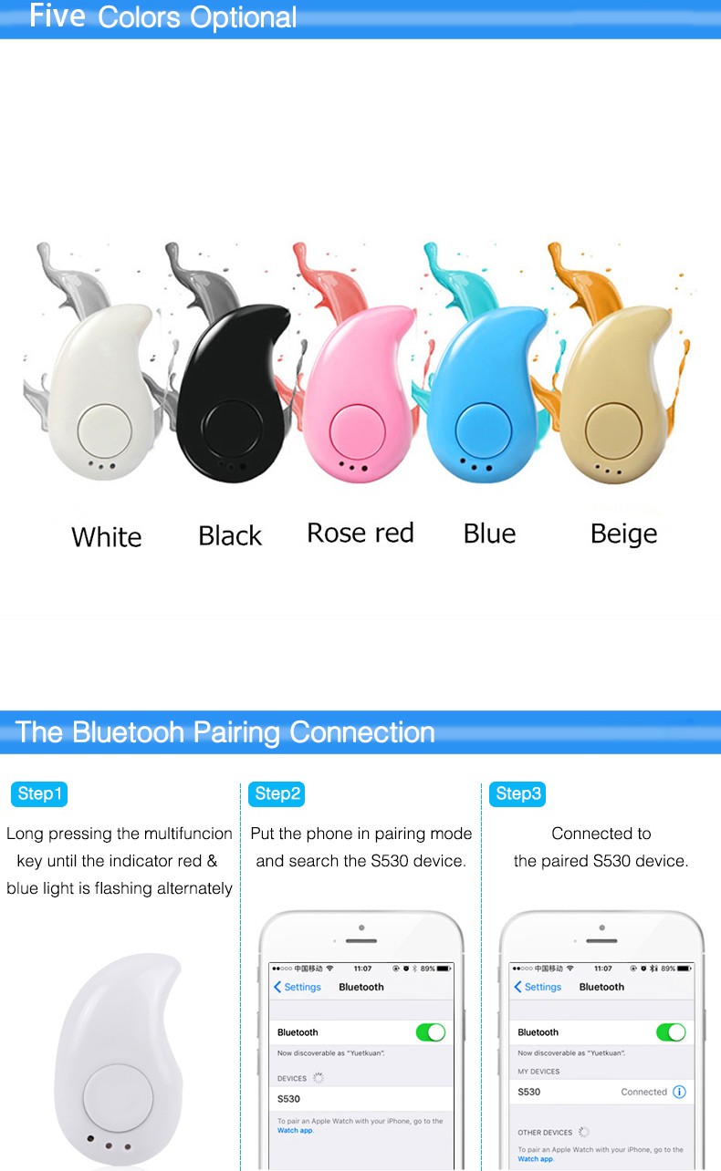 Colorful wireless earphone Colorful wireless earphone